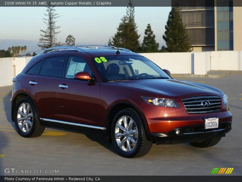 Autumn Copper Metallic / Graphite 2008 Infiniti FX 35 AWD