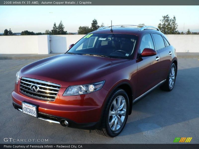 Autumn Copper Metallic / Graphite 2008 Infiniti FX 35 AWD