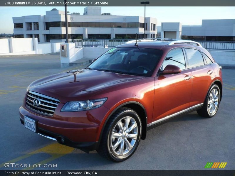 Autumn Copper Metallic / Graphite 2008 Infiniti FX 35 AWD