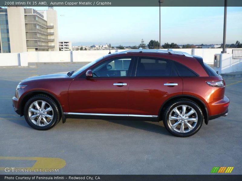 Autumn Copper Metallic / Graphite 2008 Infiniti FX 35 AWD