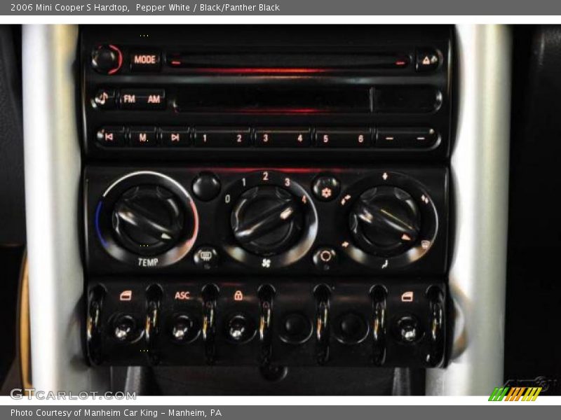 Pepper White / Black/Panther Black 2006 Mini Cooper S Hardtop