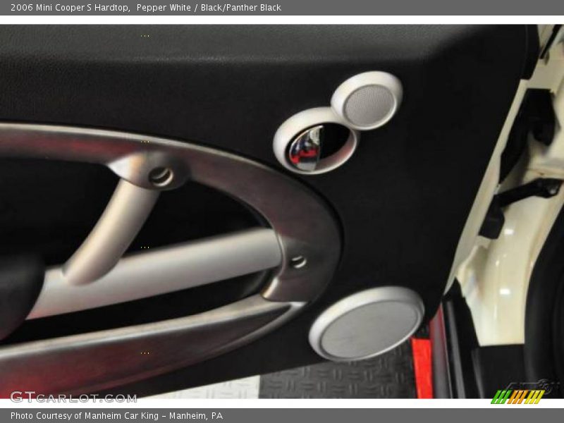 Pepper White / Black/Panther Black 2006 Mini Cooper S Hardtop
