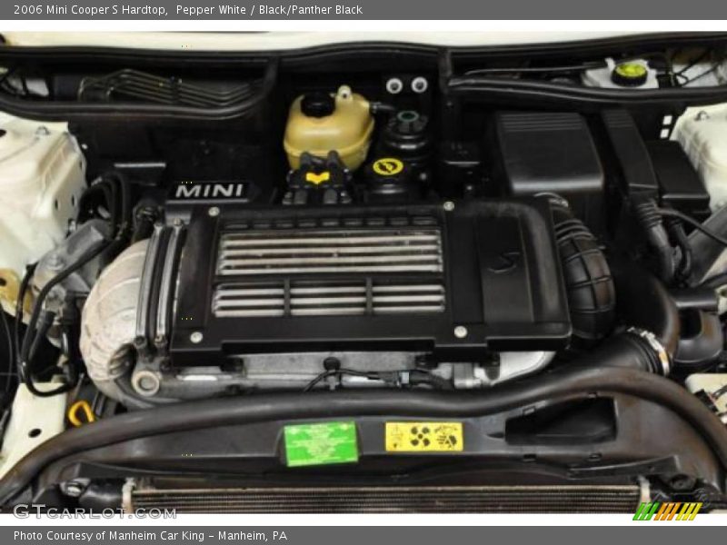 Pepper White / Black/Panther Black 2006 Mini Cooper S Hardtop