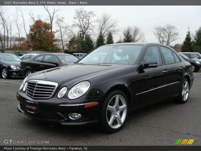 Black / Black 2007 Mercedes-Benz E 350 4Matic Sedan