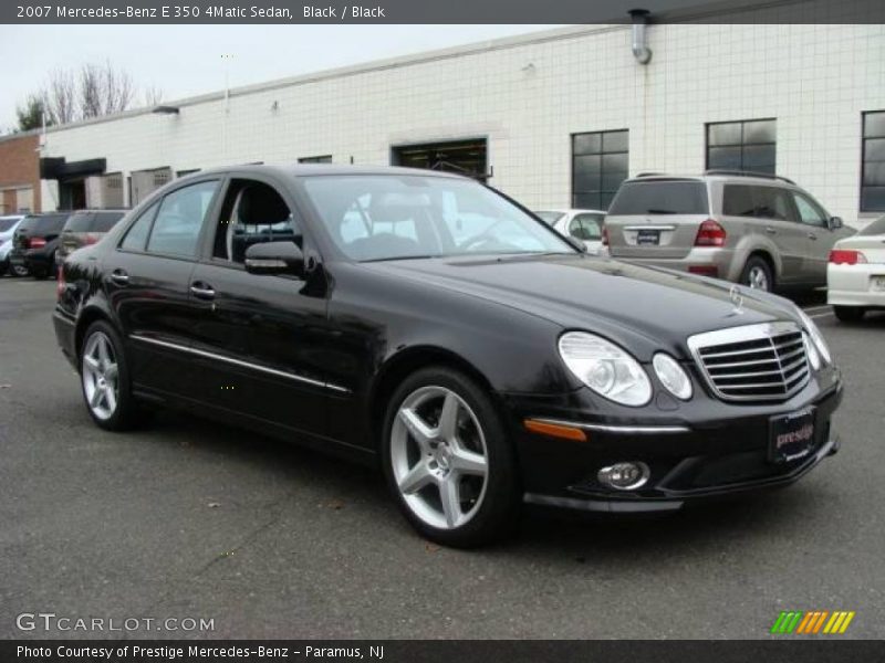 Black / Black 2007 Mercedes-Benz E 350 4Matic Sedan