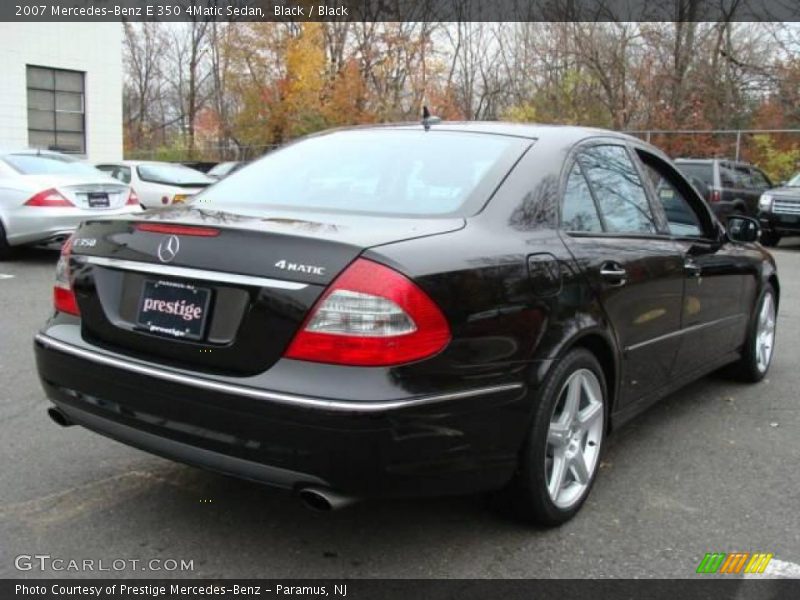 Black / Black 2007 Mercedes-Benz E 350 4Matic Sedan