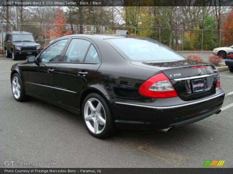 Black / Black 2007 Mercedes-Benz E 350 4Matic Sedan