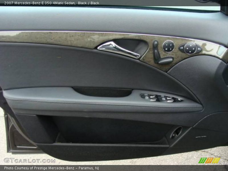 Black / Black 2007 Mercedes-Benz E 350 4Matic Sedan