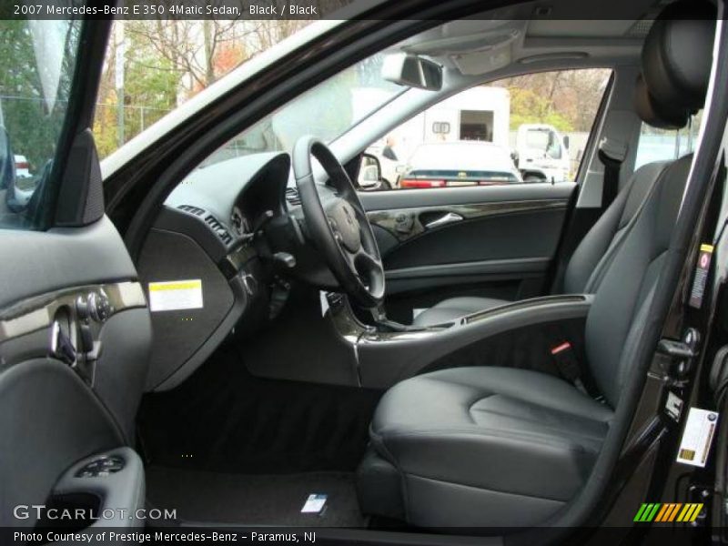 Black / Black 2007 Mercedes-Benz E 350 4Matic Sedan