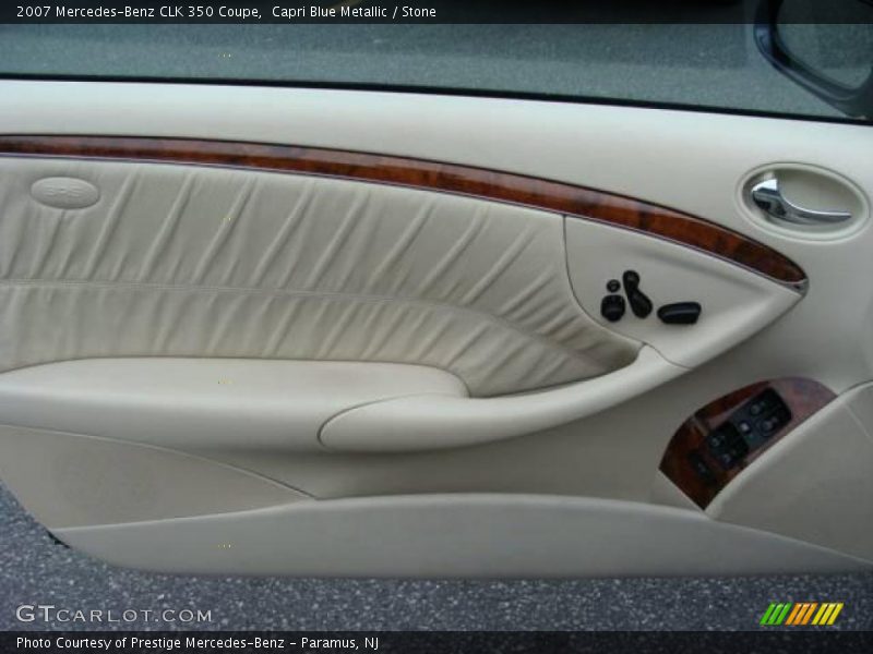 Capri Blue Metallic / Stone 2007 Mercedes-Benz CLK 350 Coupe