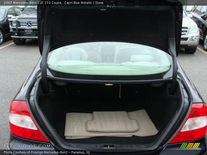 Capri Blue Metallic / Stone 2007 Mercedes-Benz CLK 350 Coupe
