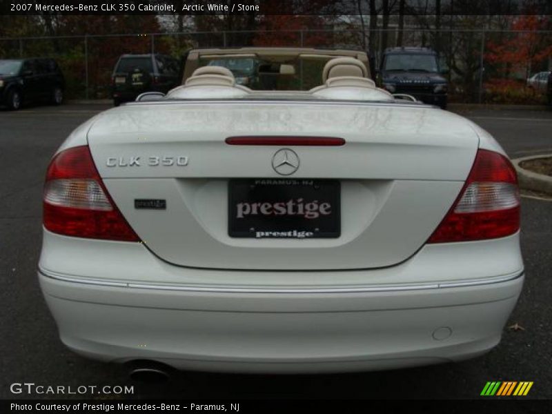Arctic White / Stone 2007 Mercedes-Benz CLK 350 Cabriolet