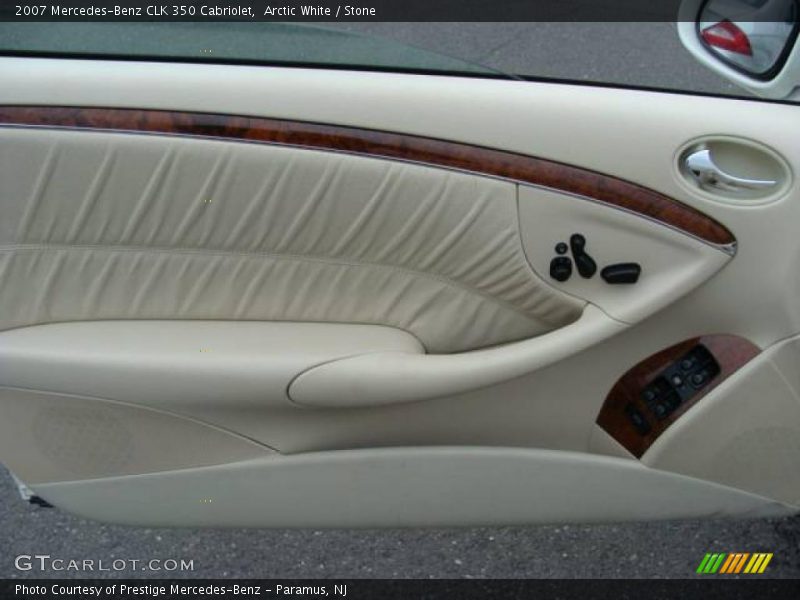 Arctic White / Stone 2007 Mercedes-Benz CLK 350 Cabriolet