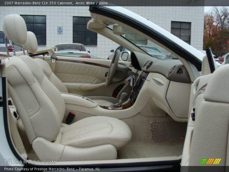 Arctic White / Stone 2007 Mercedes-Benz CLK 350 Cabriolet