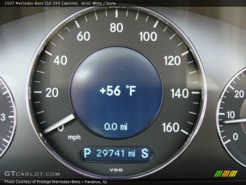 Arctic White / Stone 2007 Mercedes-Benz CLK 350 Cabriolet