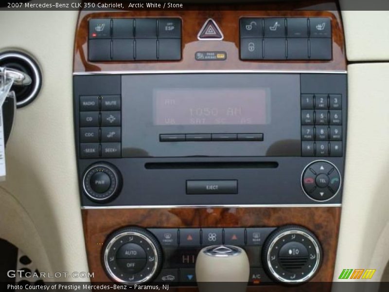 Arctic White / Stone 2007 Mercedes-Benz CLK 350 Cabriolet