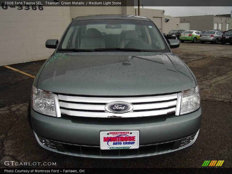 Titanium Green Metallic / Medium Light Stone 2008 Ford Taurus SEL