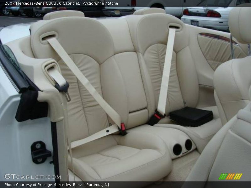 Arctic White / Stone 2007 Mercedes-Benz CLK 350 Cabriolet