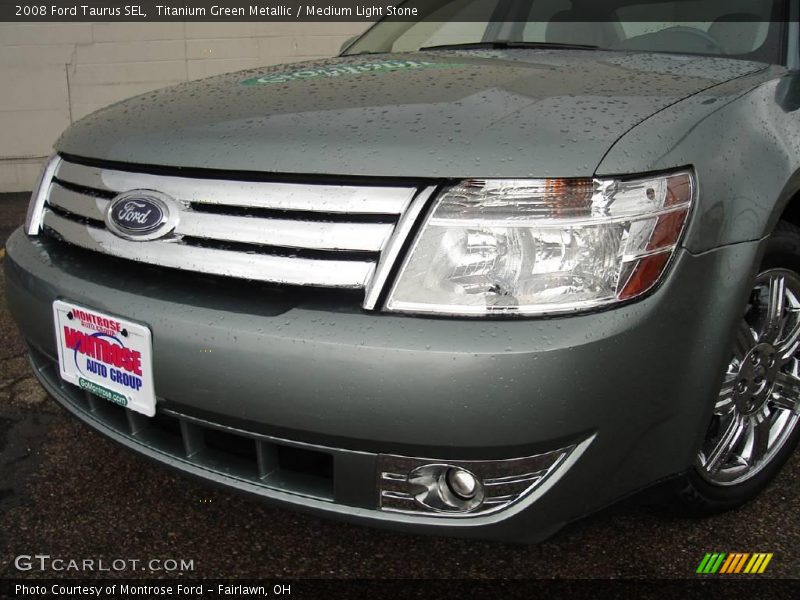 Titanium Green Metallic / Medium Light Stone 2008 Ford Taurus SEL