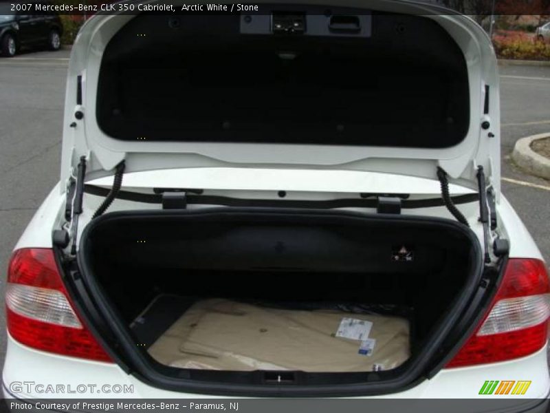 Arctic White / Stone 2007 Mercedes-Benz CLK 350 Cabriolet