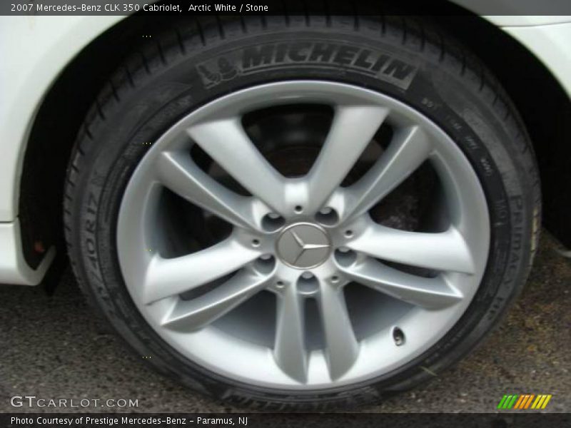 Arctic White / Stone 2007 Mercedes-Benz CLK 350 Cabriolet