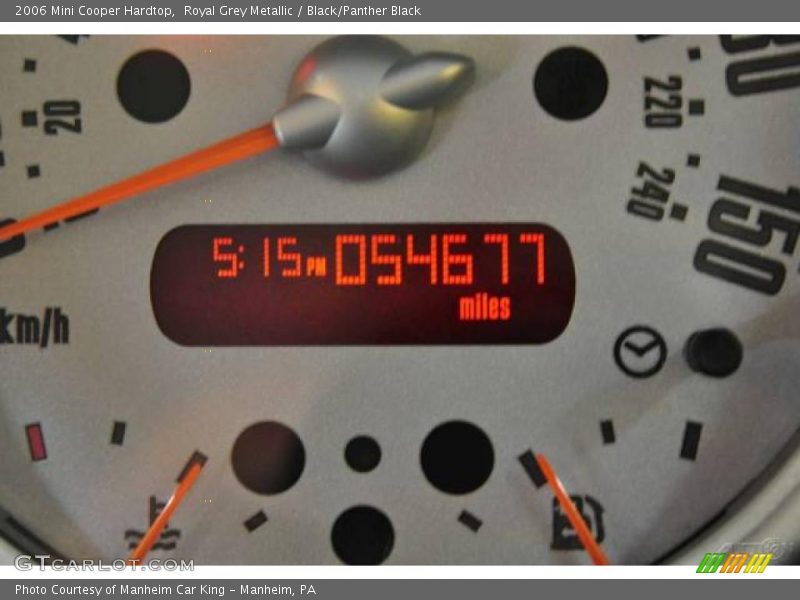 Royal Grey Metallic / Black/Panther Black 2006 Mini Cooper Hardtop
