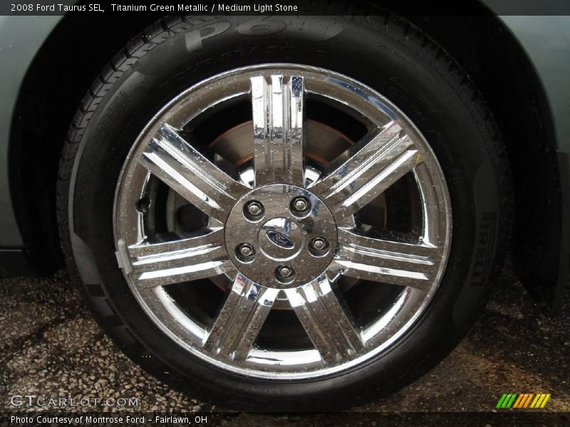 Titanium Green Metallic / Medium Light Stone 2008 Ford Taurus SEL