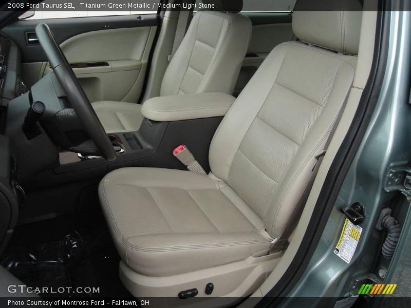 Titanium Green Metallic / Medium Light Stone 2008 Ford Taurus SEL