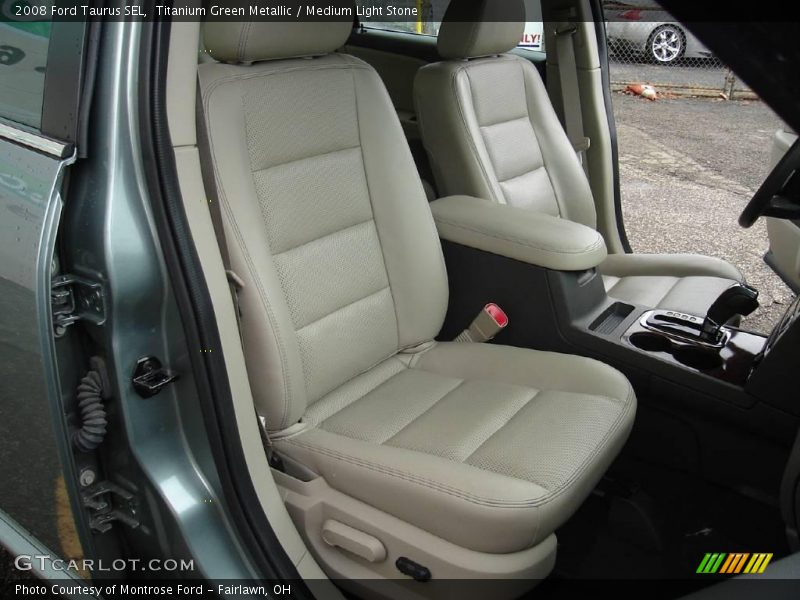 Titanium Green Metallic / Medium Light Stone 2008 Ford Taurus SEL