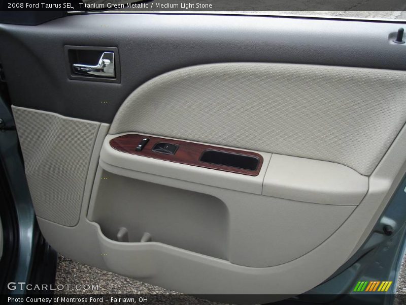 Titanium Green Metallic / Medium Light Stone 2008 Ford Taurus SEL