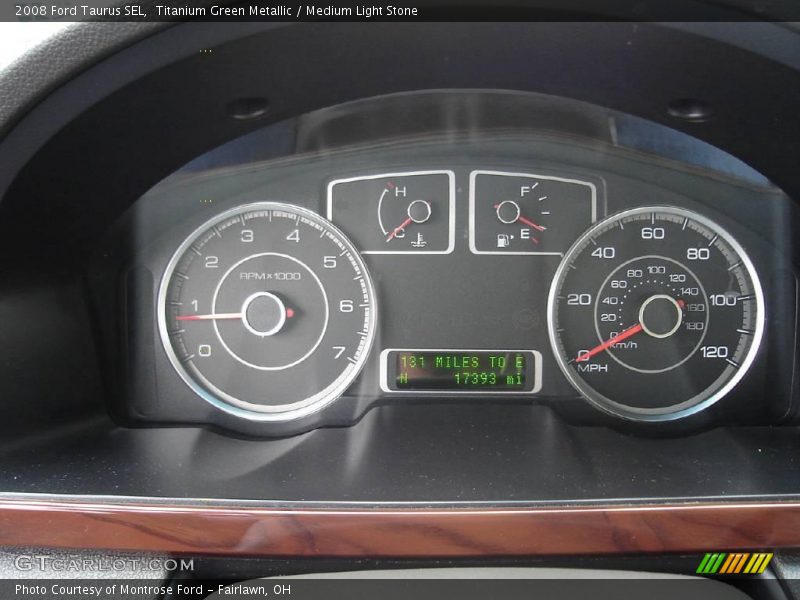Titanium Green Metallic / Medium Light Stone 2008 Ford Taurus SEL