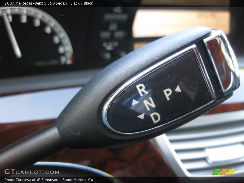 Black / Black 2007 Mercedes-Benz S 550 Sedan