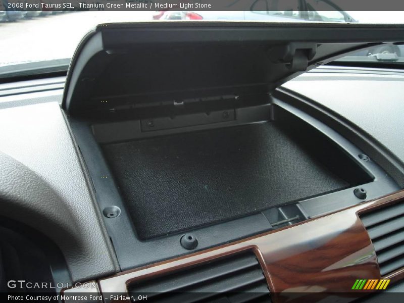Titanium Green Metallic / Medium Light Stone 2008 Ford Taurus SEL