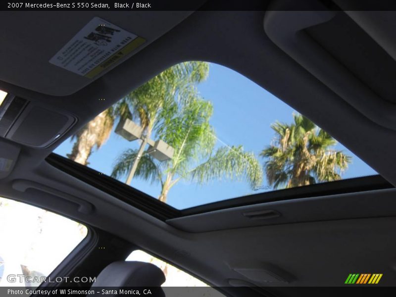 Black / Black 2007 Mercedes-Benz S 550 Sedan