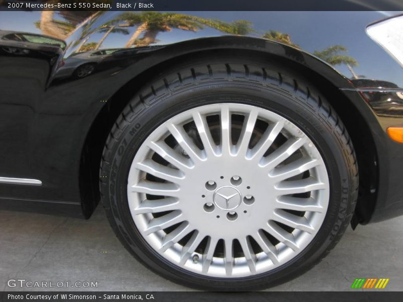 Black / Black 2007 Mercedes-Benz S 550 Sedan