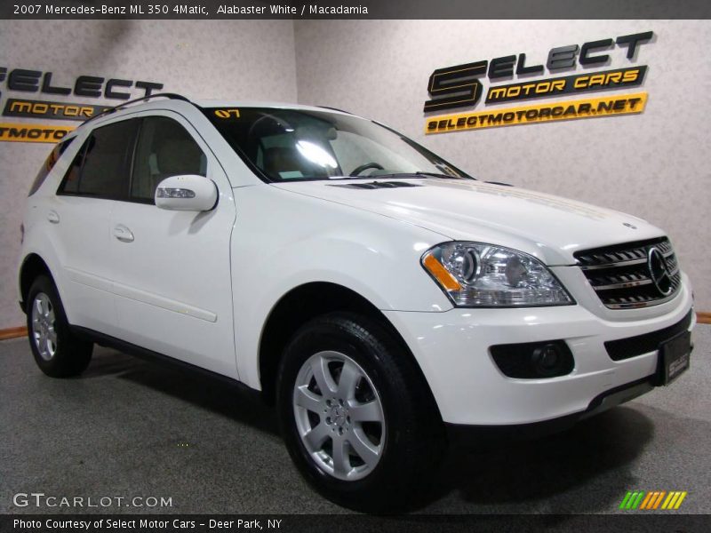 Alabaster White / Macadamia 2007 Mercedes-Benz ML 350 4Matic
