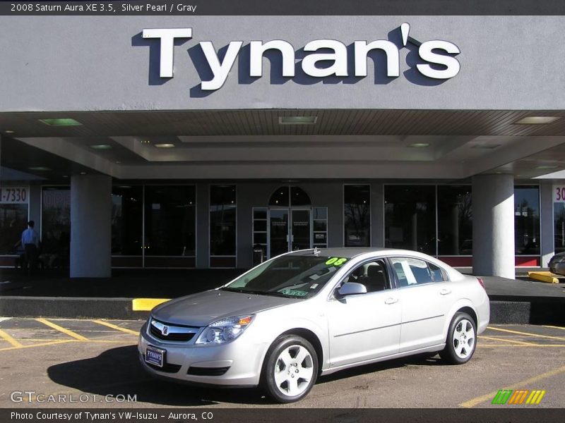 Silver Pearl / Gray 2008 Saturn Aura XE 3.5