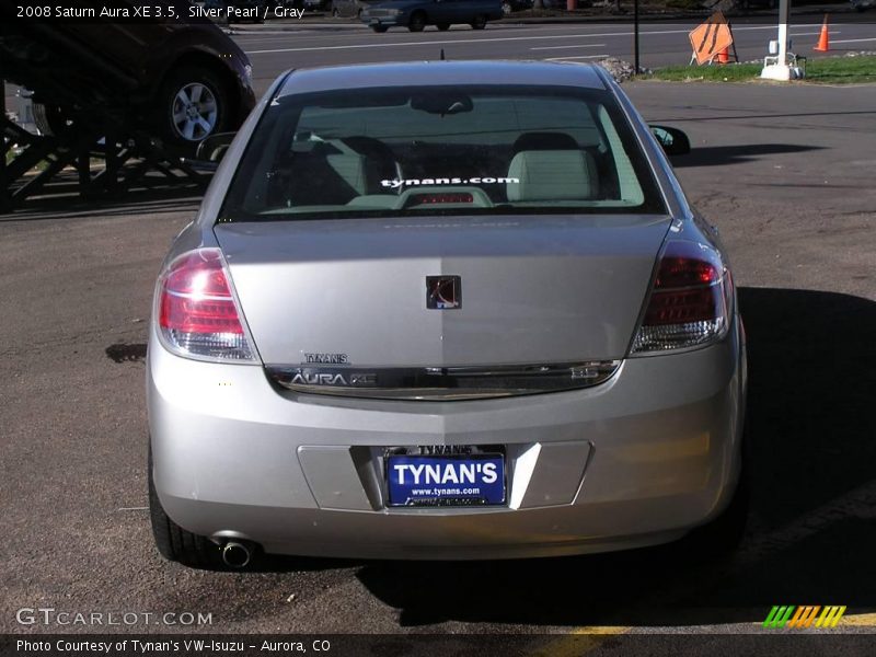 Silver Pearl / Gray 2008 Saturn Aura XE 3.5