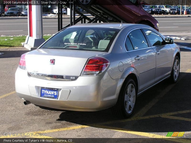 Silver Pearl / Gray 2008 Saturn Aura XE 3.5