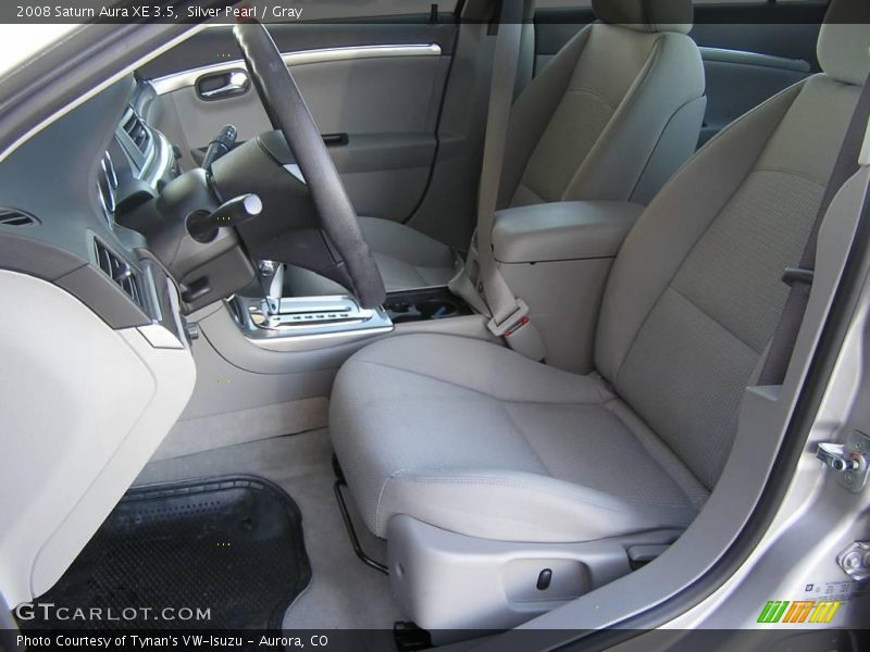 Silver Pearl / Gray 2008 Saturn Aura XE 3.5