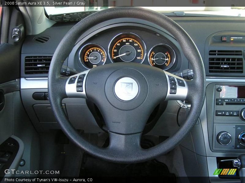 Silver Pearl / Gray 2008 Saturn Aura XE 3.5