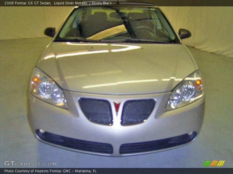 Liquid Silver Metallic / Ebony Black 2008 Pontiac G6 GT Sedan