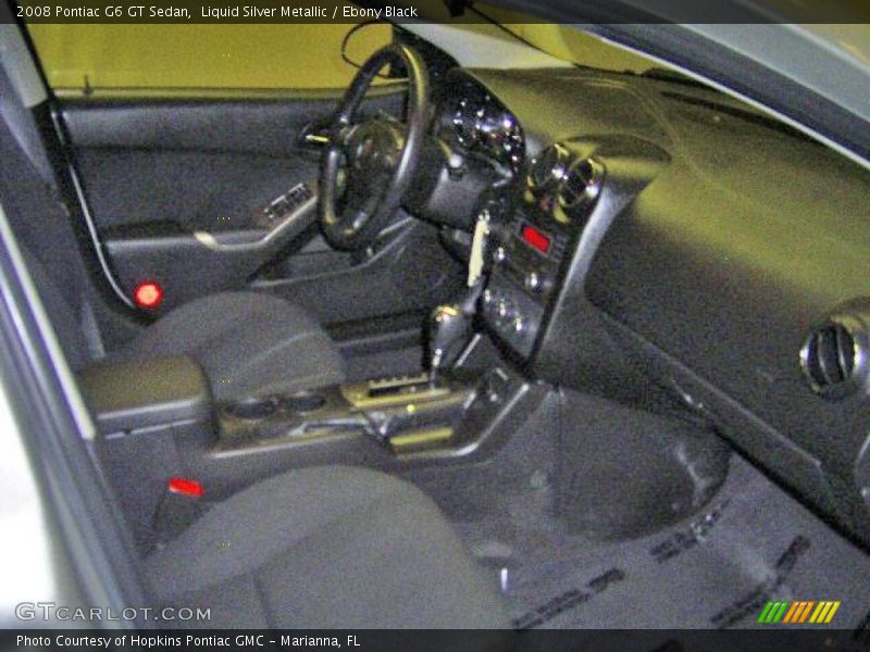 Liquid Silver Metallic / Ebony Black 2008 Pontiac G6 GT Sedan