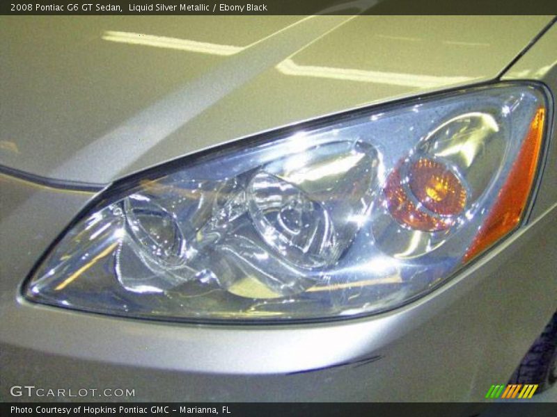 Liquid Silver Metallic / Ebony Black 2008 Pontiac G6 GT Sedan