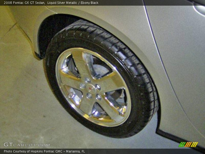 Liquid Silver Metallic / Ebony Black 2008 Pontiac G6 GT Sedan