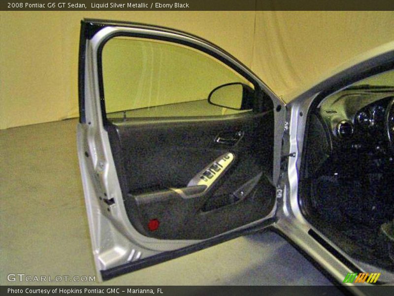 Liquid Silver Metallic / Ebony Black 2008 Pontiac G6 GT Sedan
