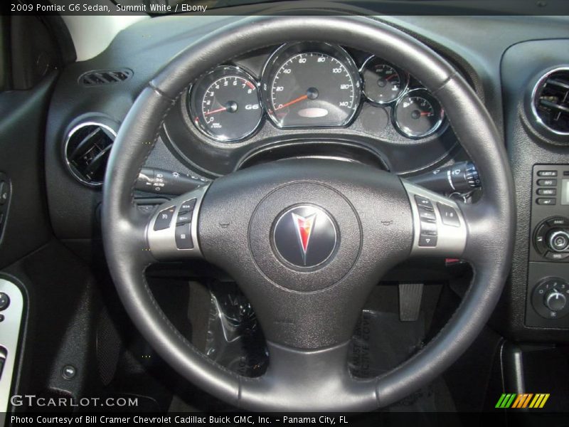 Summit White / Ebony 2009 Pontiac G6 Sedan