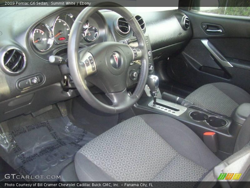 Summit White / Ebony 2009 Pontiac G6 Sedan