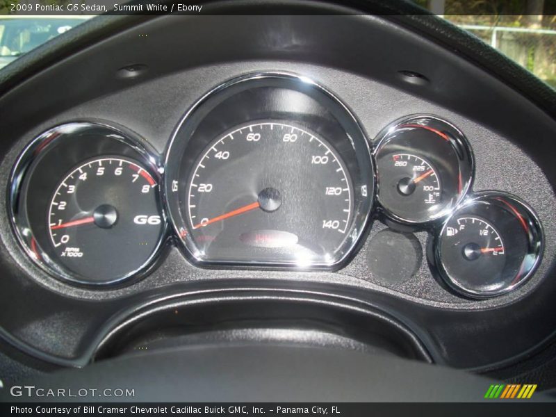 Summit White / Ebony 2009 Pontiac G6 Sedan