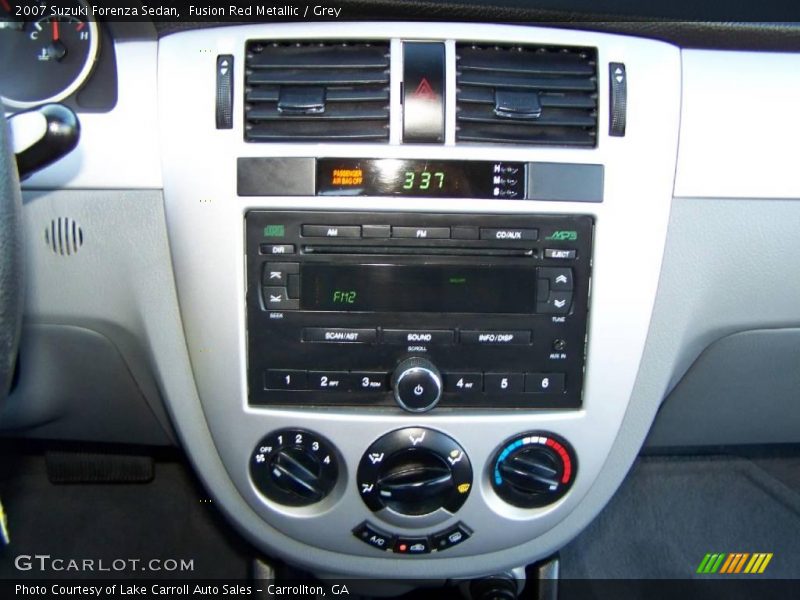 Fusion Red Metallic / Grey 2007 Suzuki Forenza Sedan